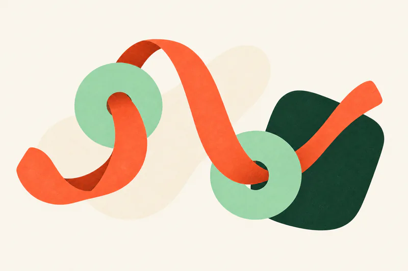 Abstract Apple Ads growth illustration